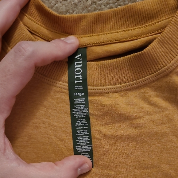 Vuori Men's Crewneck Sweater in Tan - Picture 2 of 4
